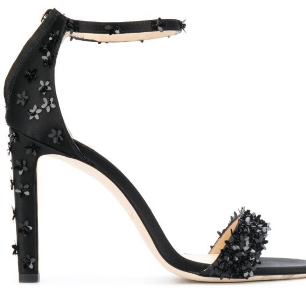Jimmy Choo Deia 100 Black Satin Stiletto